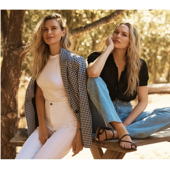 J. Crew Parke blazer in gingham stretch linen